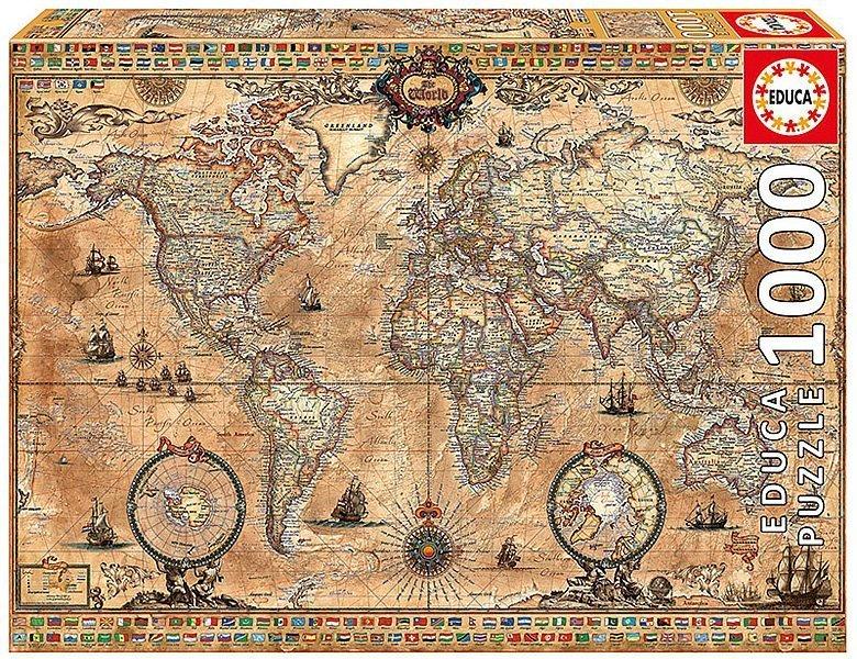 Image of Antique World Map (1000)