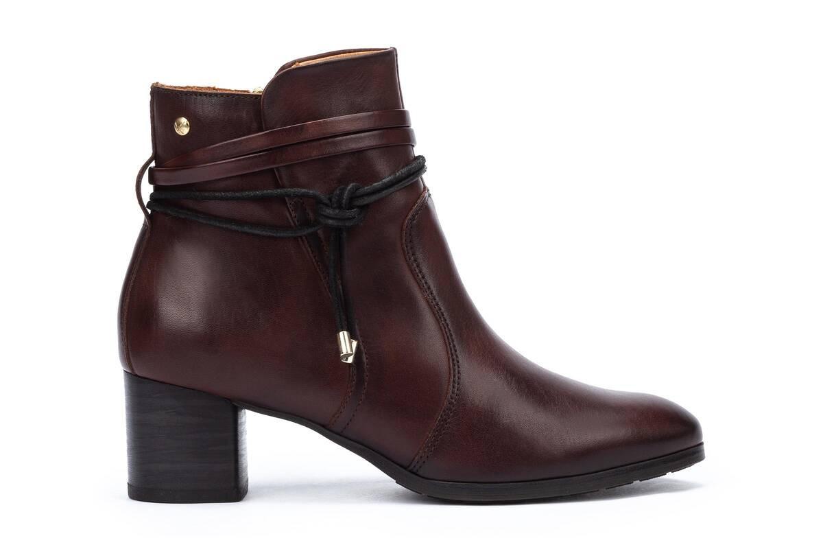 Image of Calafat - Leder Stiefelette Unisex Rot 41