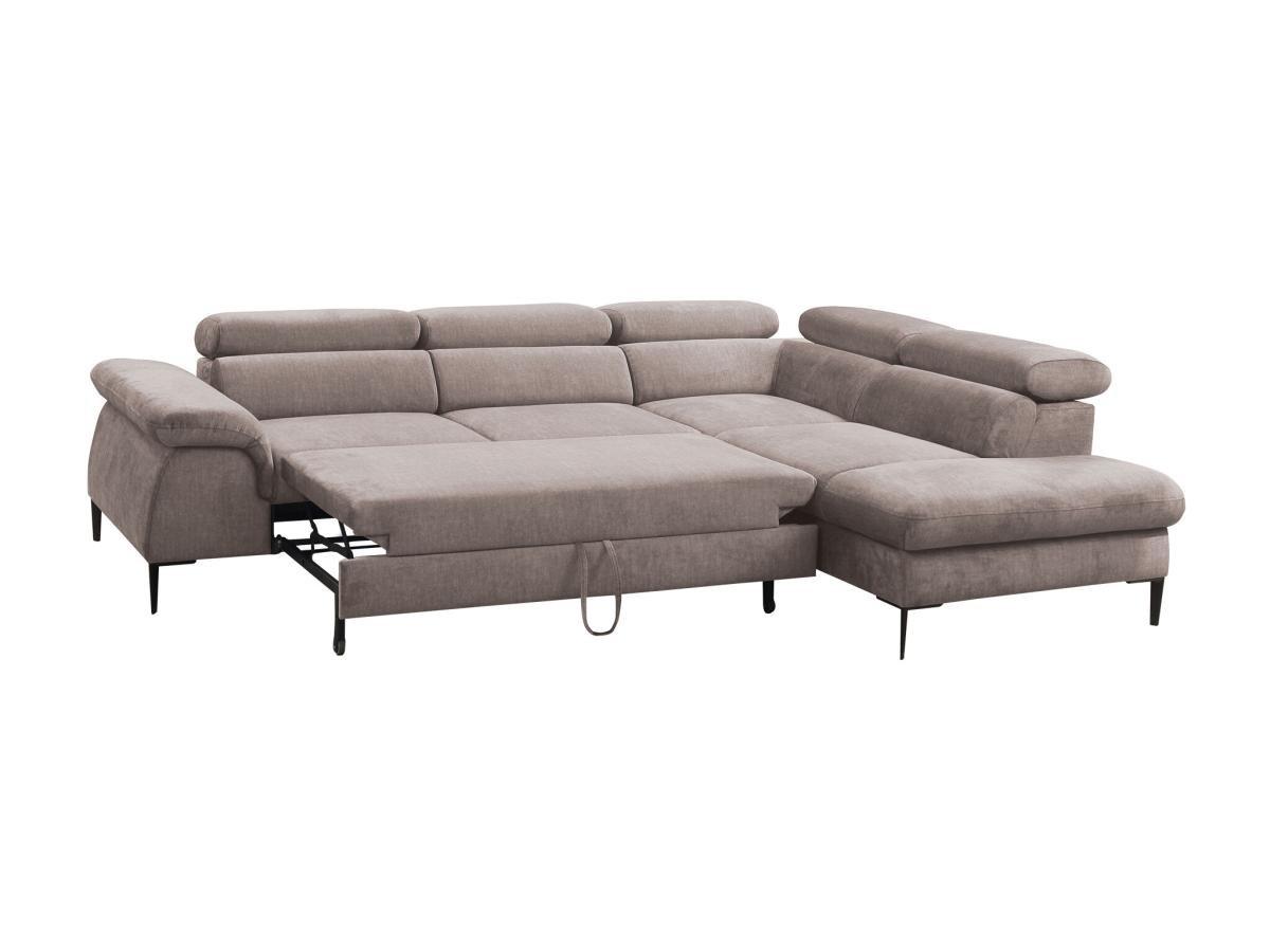 PASCAL MORABITO Divano letto angolare in Tessuto Tortora Angolo a destra SEPINA di PASCAL MORABITO  