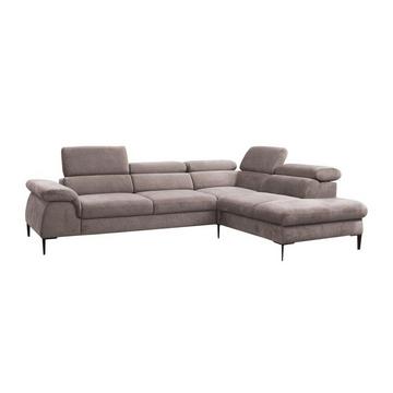 Ecksofa mit Schlaffunktion SEPINA von PASCAL MORABITO Stoff Ecke rechts