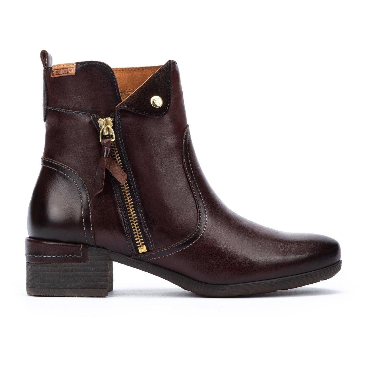 Image of Malaga - Leder Stiefelette Unisex Rot 36