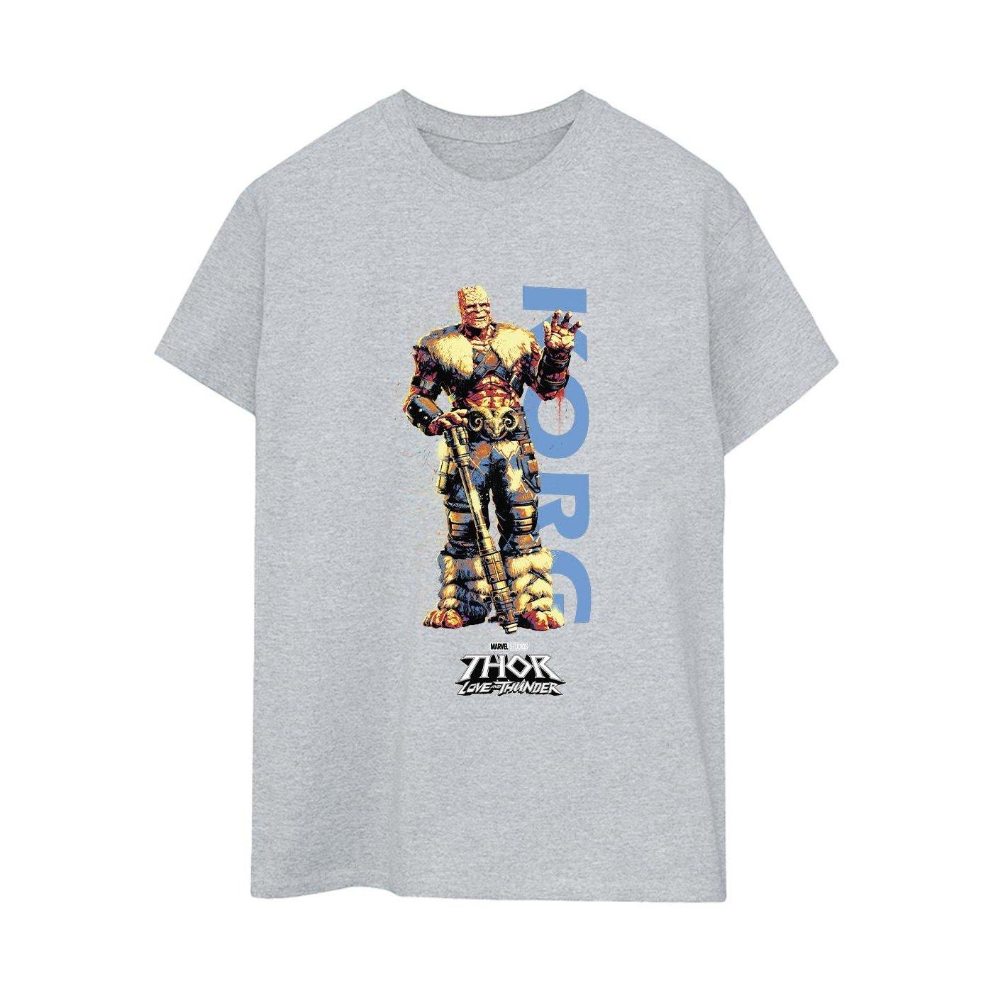 Image of Thor Love And Thunder Korg Wave Tshirt Damen Grau M