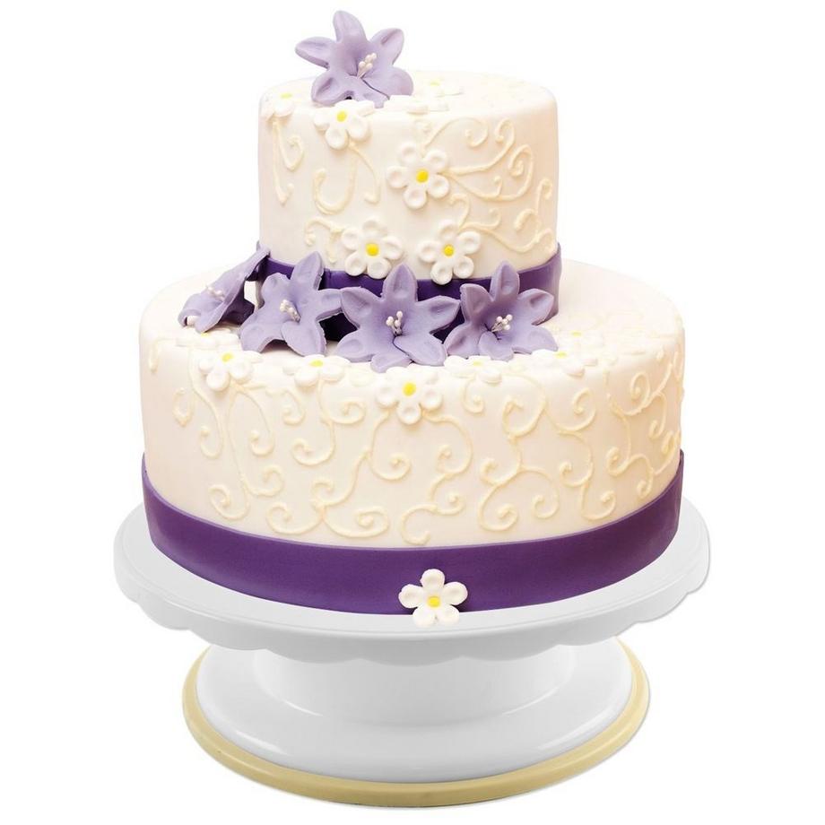 Orion  Assiette à gâteau rotative 28 cm pour la décoration et le service 