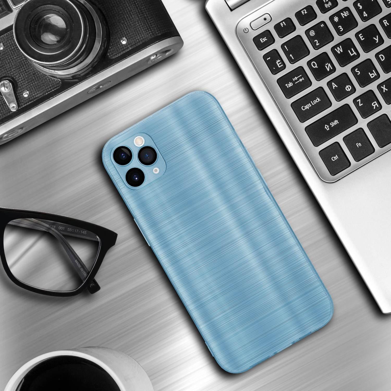 Cadorabo  Housse compatible avec Apple iPhone 11 PRO MAX - Coque de protection en silicone TPU flexible au design brossé 