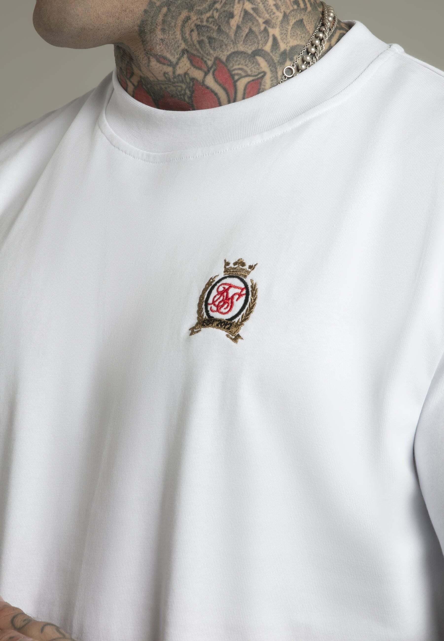 Sik Silk T-Shirt Oversized Bianco  