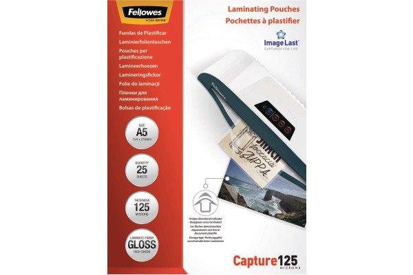 Fellowes  FELLOWES Laminiertasche A5 5396101 glanz, 125my 25 Stk 