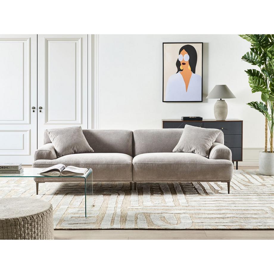 Beliani 3 Sitzer Sofa aus Stoff  MATILA  
