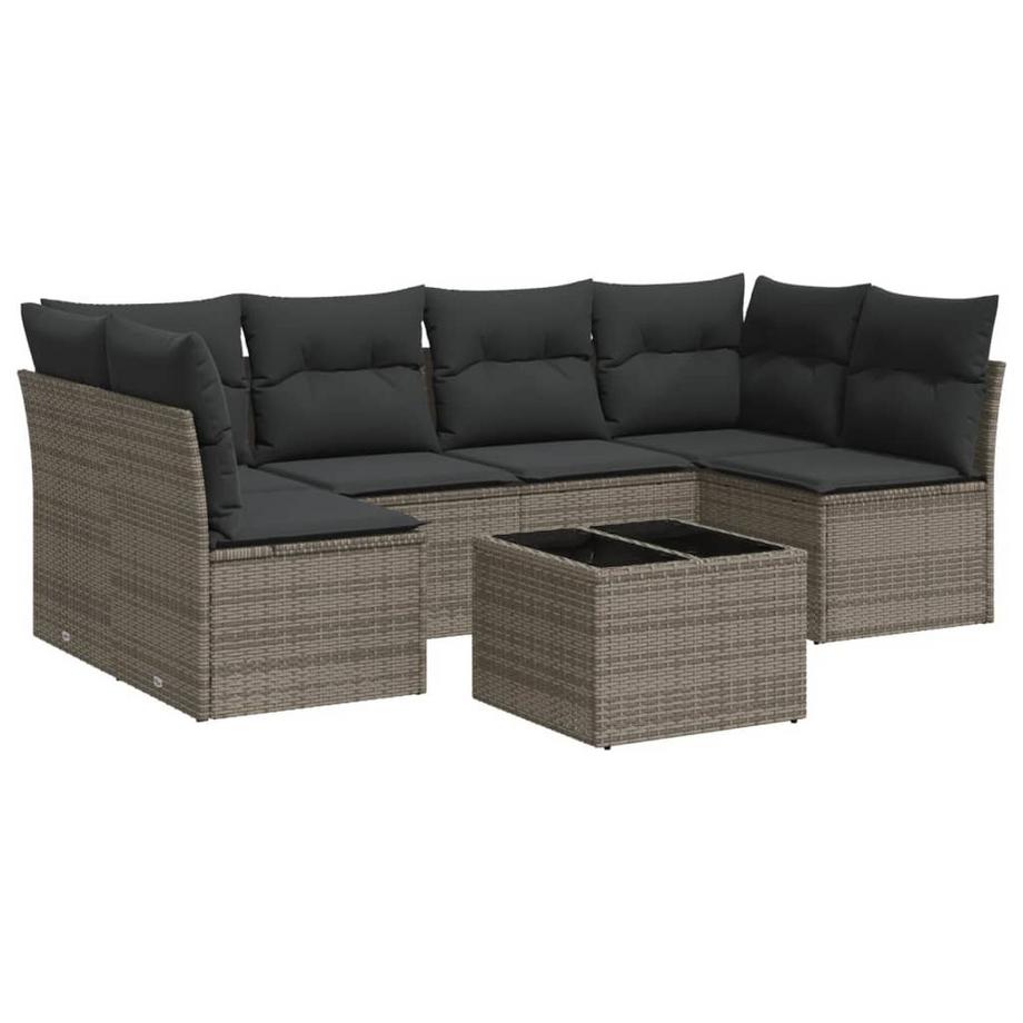 set divano da giardino Polirattan