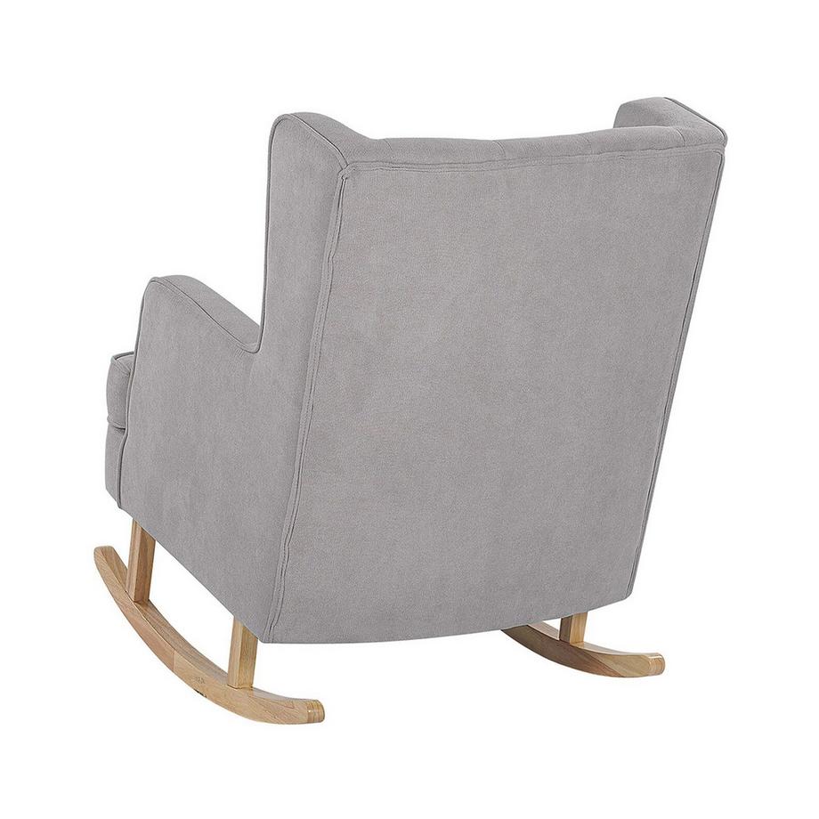 Beliani Fauteuil à bascule en Tissu Rétro TRONDHEIM  