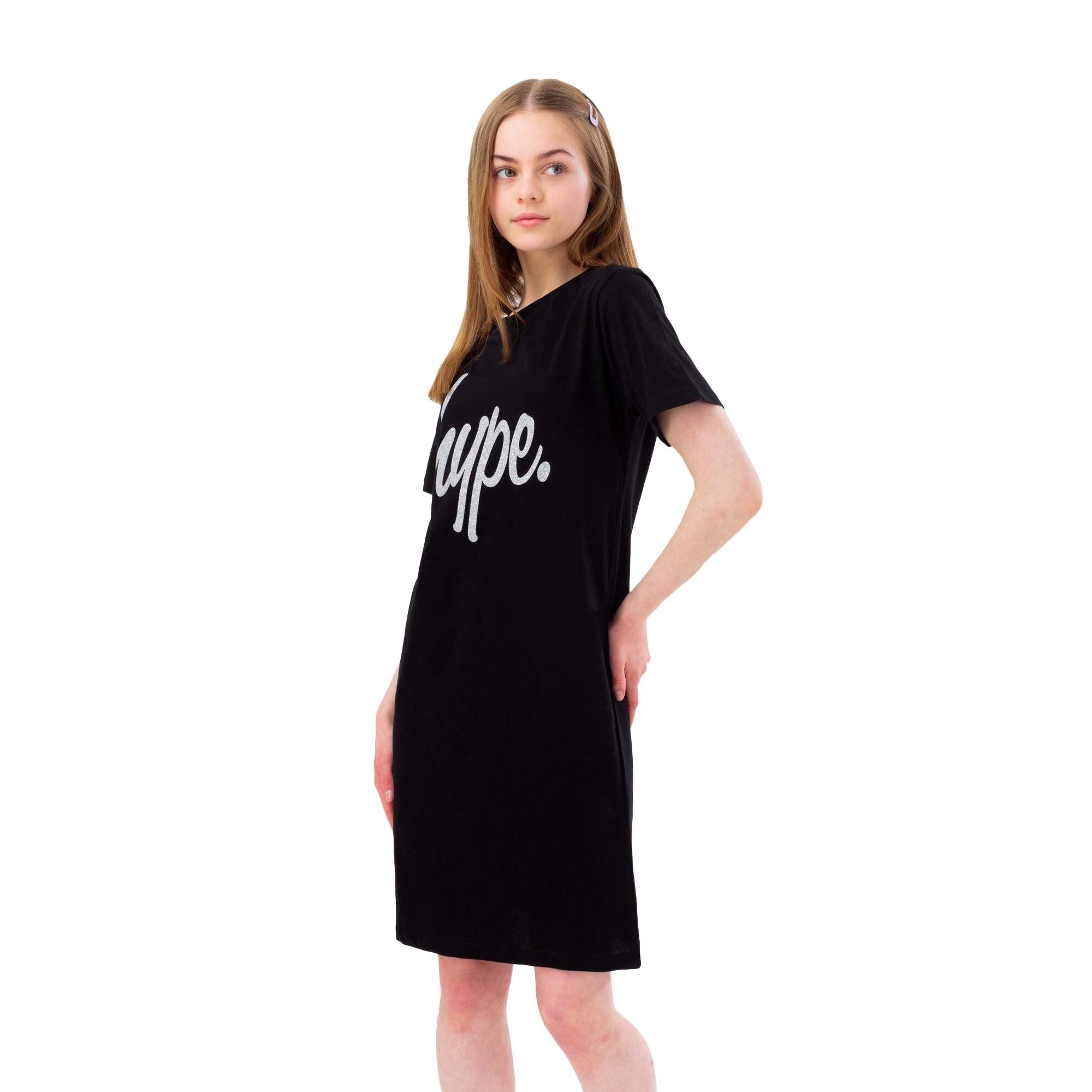 Image of Tshirtkleid Mädchen Schwarz 164