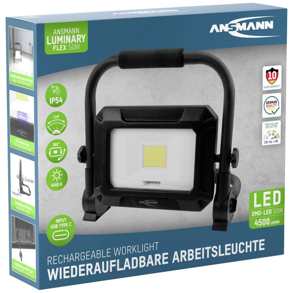 ANSMANN  Projecteur de chantier à LED sans fil FL50W-R 