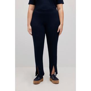 Ulla Popken  Leggings, ausgestelltes Bein, Rippjersey, Biobaumwolle 