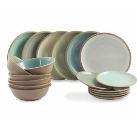 Villa D'Este Home Tivoli , Bist - Geschirrset Gres (18-tlg)  