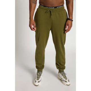 Sthuge  Pantaloni cargo di felpa da casa con cintura elastica, fino alla tg. 8XL 