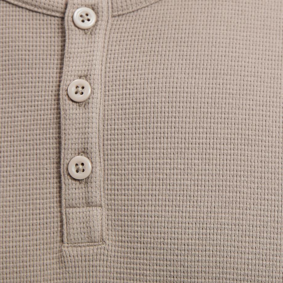 La Redoute Collections T-Shirt Col Henley Manches Courtes  