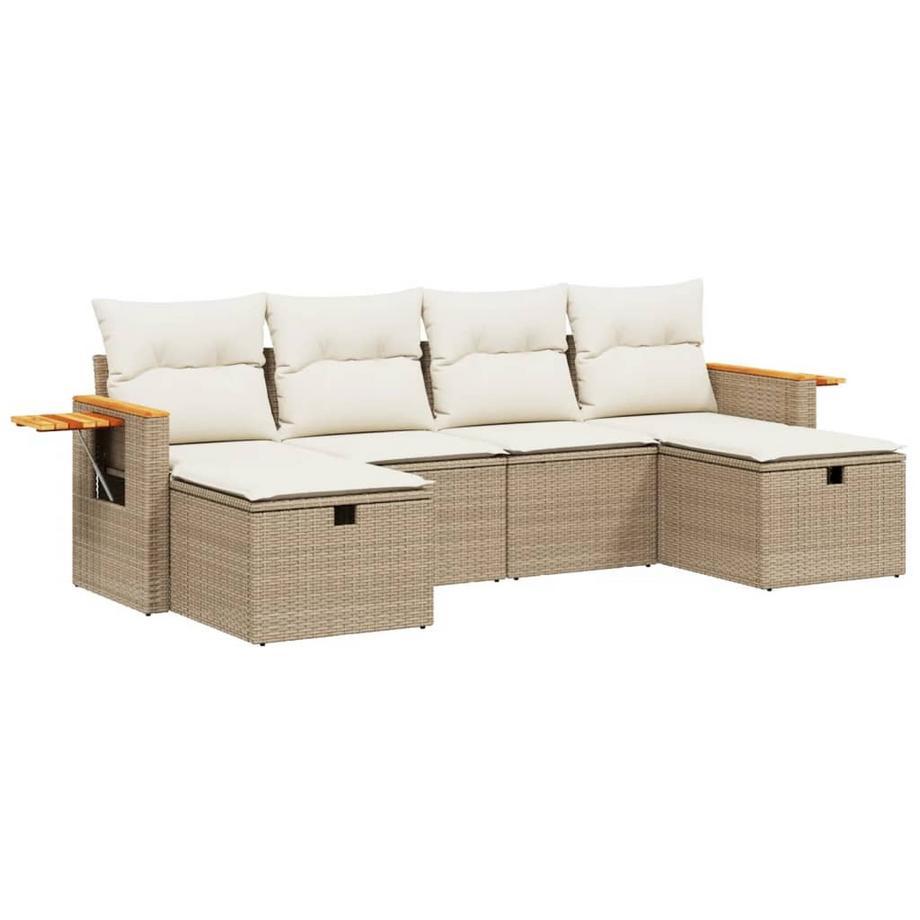 set divano da giardino Polirattan