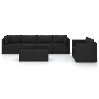 VidaXL Garten-sofa-set poly-rattan  