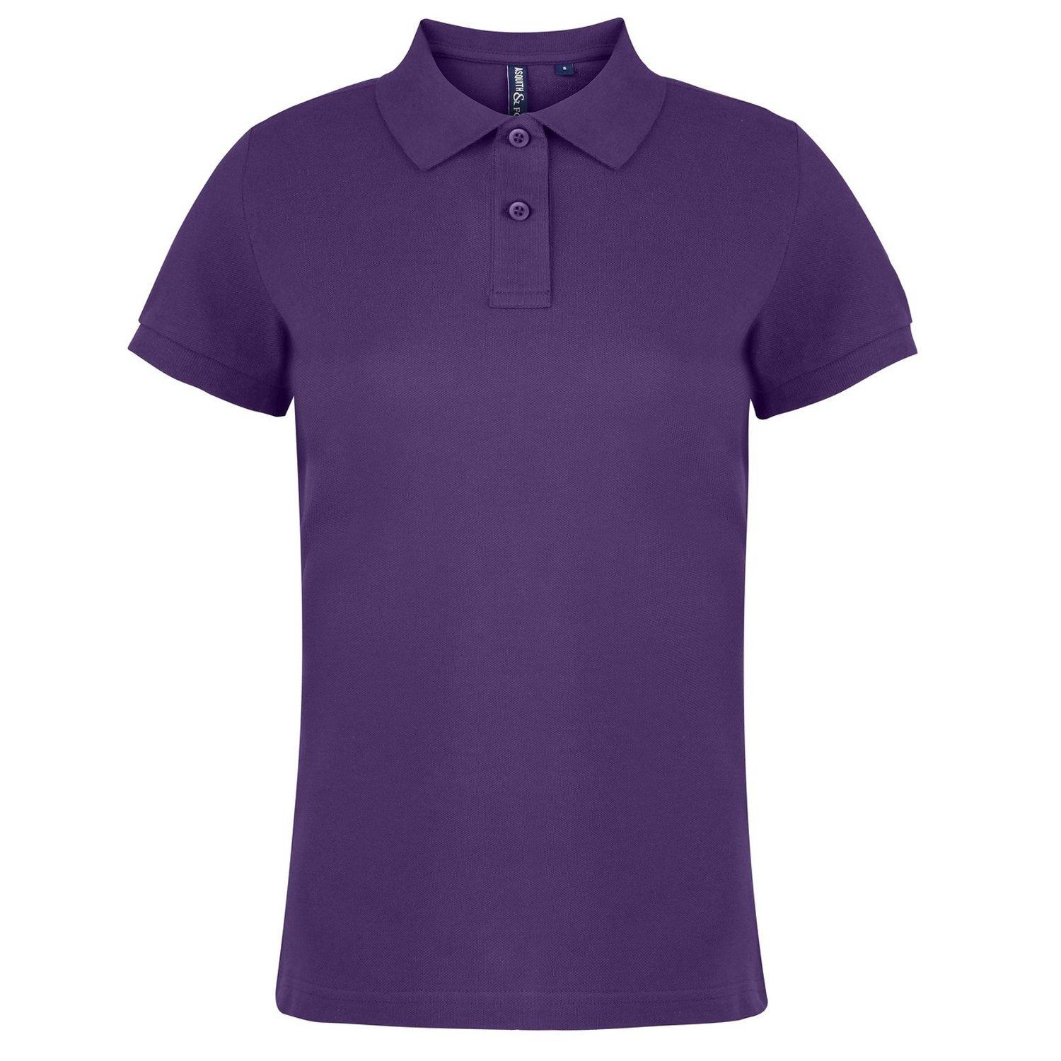 Image of Poloshirt, Kurzarm Damen Lila M