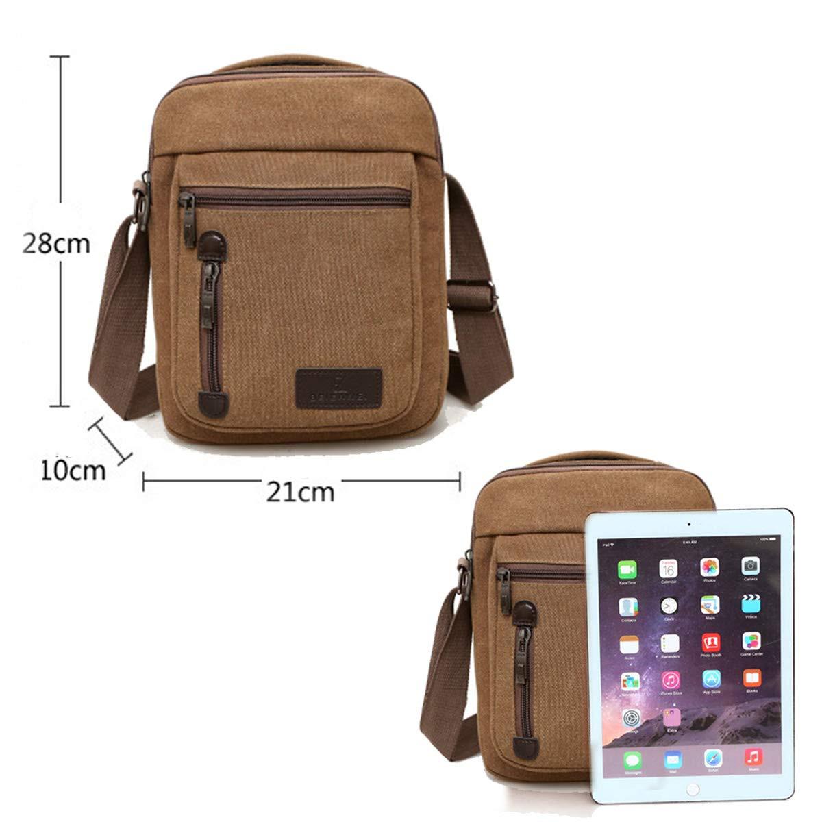 Only-bags.store Kleine Canvas Vintage Umhängetasche  