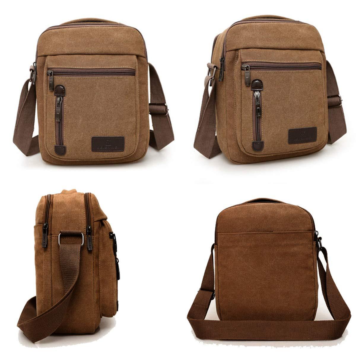 Only-bags.store Kleine Canvas Vintage Umhängetasche  