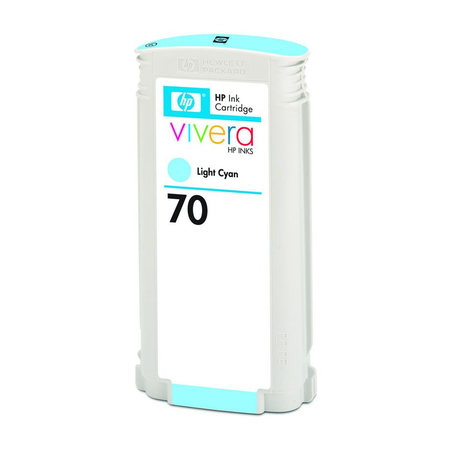 HEWLETT PACKARD  HP Tintenpatrone 70 light cyan C9390AE DesignJet Z2100/3100 130ml 