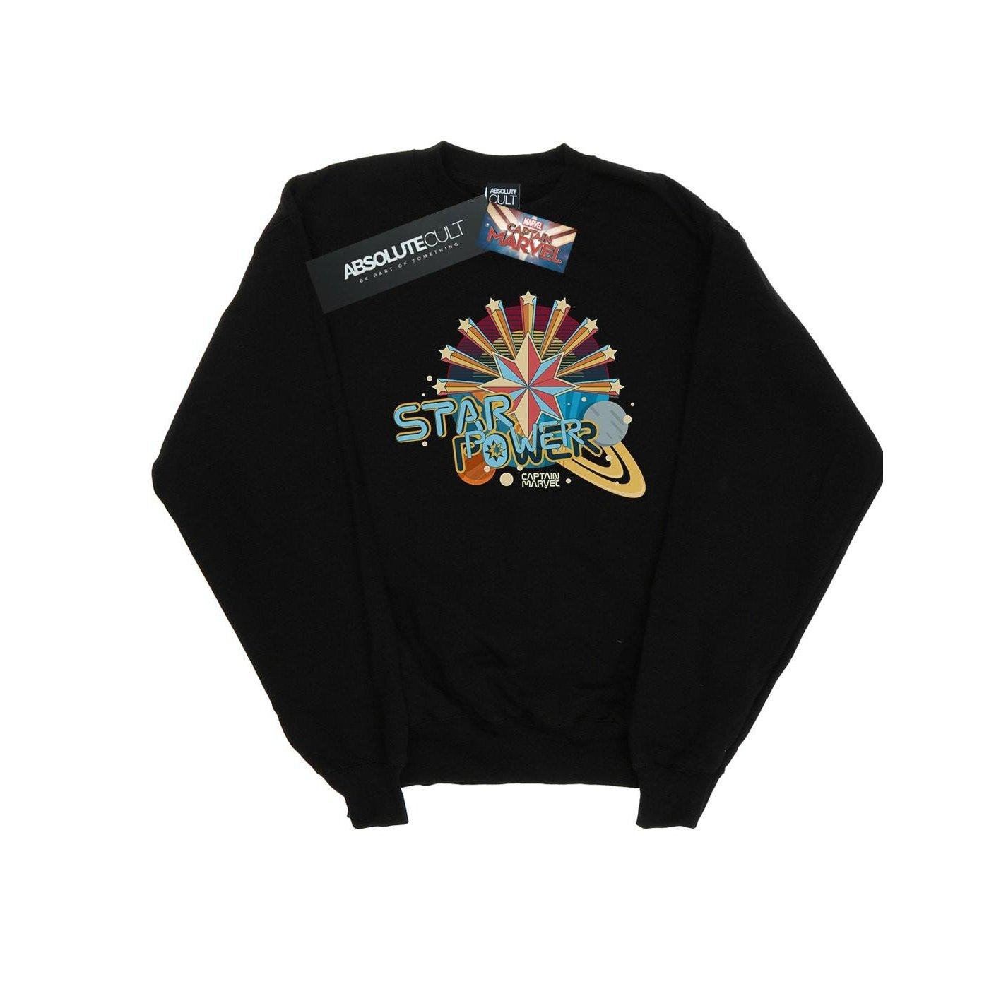 Image of Captain Star Power Sweatshirt Mädchen Schwarz 128