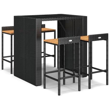 VidaXL Gartenbar set poly-rattan  