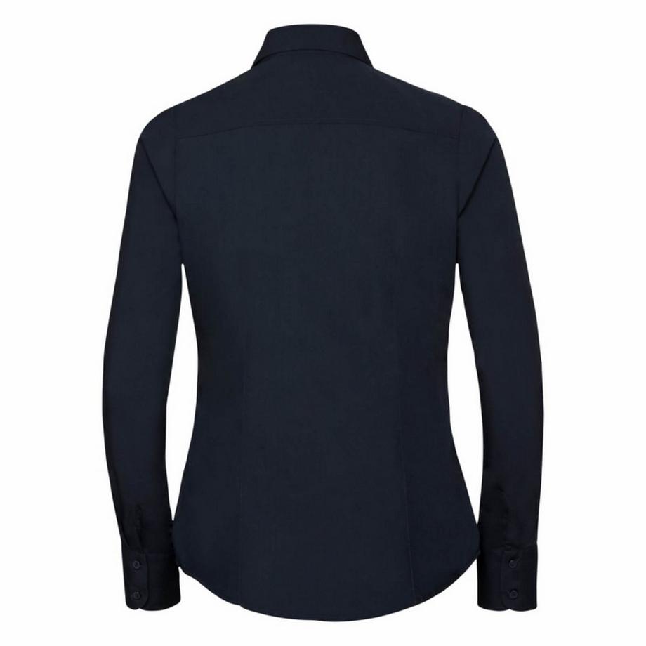 Russell Popeline Camicia Maniche Lunghe Facile Manutenzione Aderente  