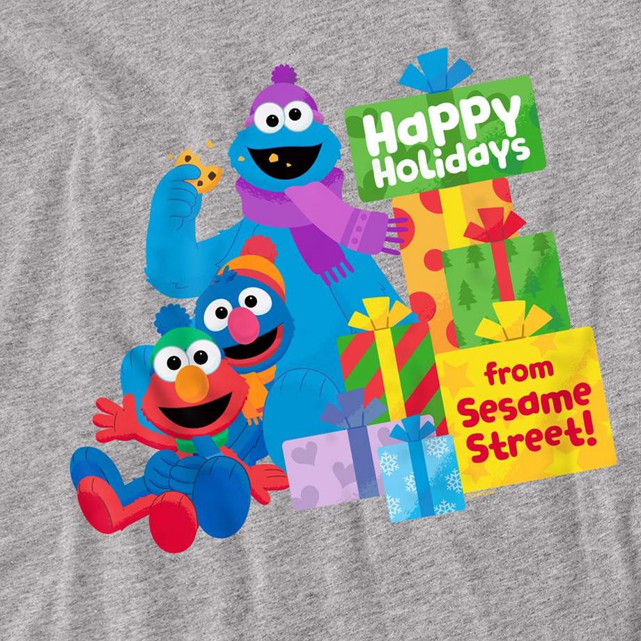 Sesame Street T-Shirt Manches Longues Happy Holidays  