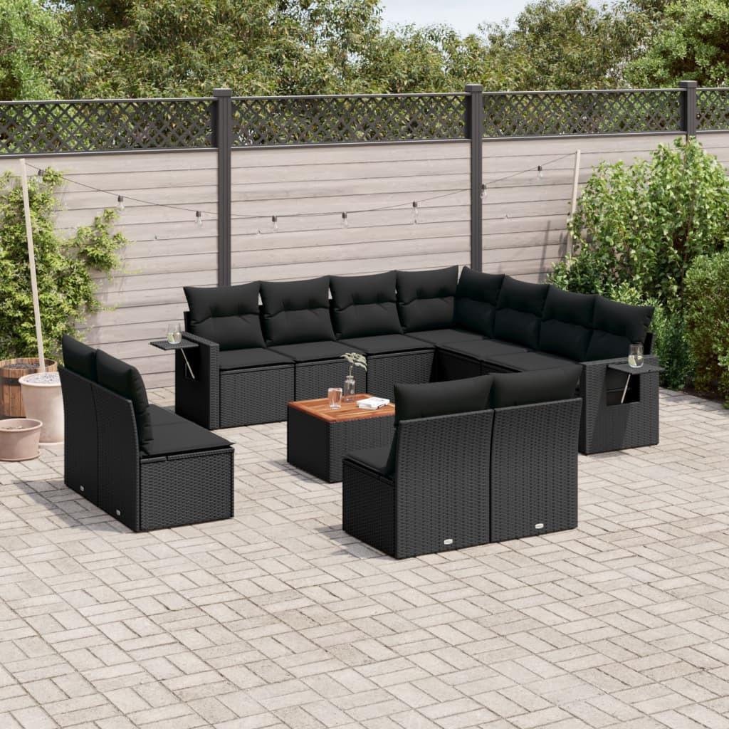 VidaXL set divano da giardino Polirattan  