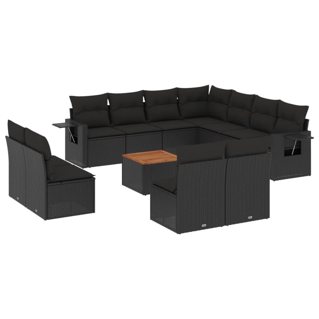 VidaXL set divano da giardino Polirattan  