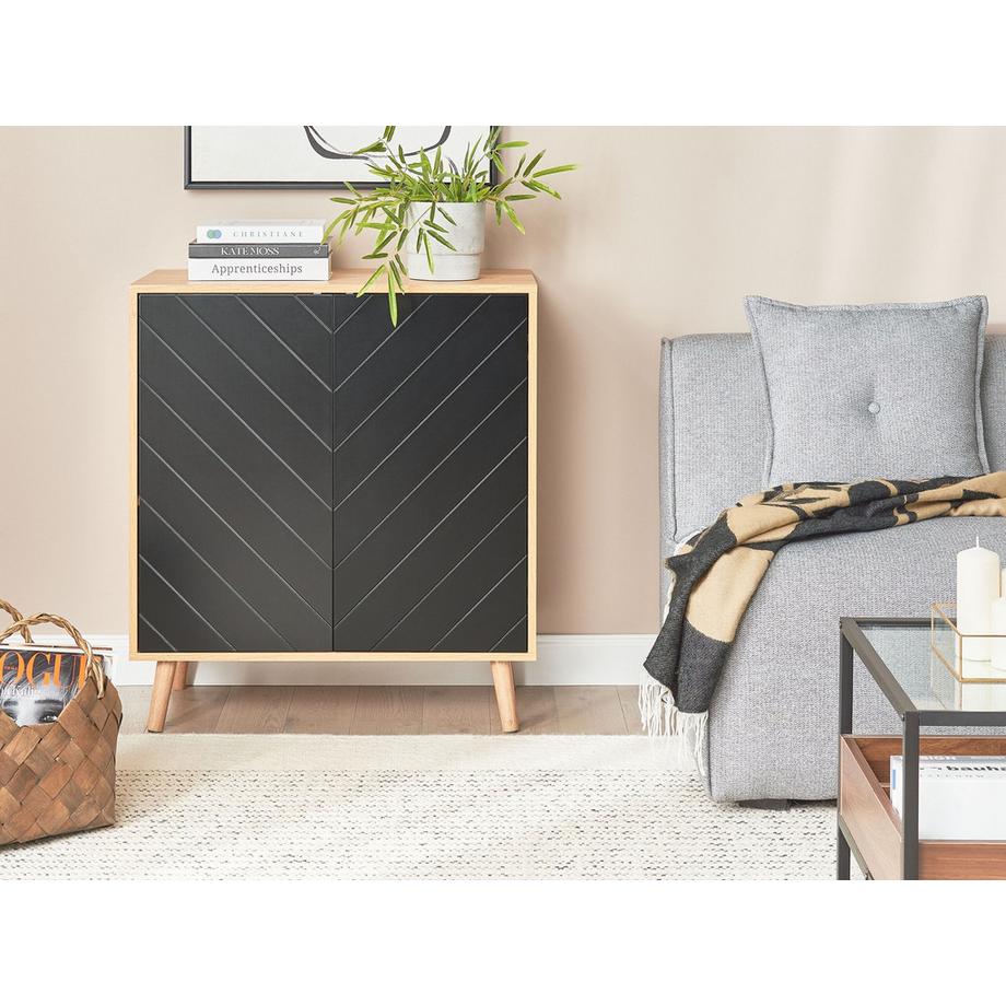 Beliani Armoire en MDF Scandinave BRISTOW  