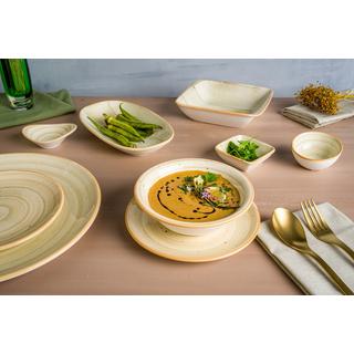 Bonna Assiette De Pâtes - Aura Terrain -  Porcelaine - lot de 2  