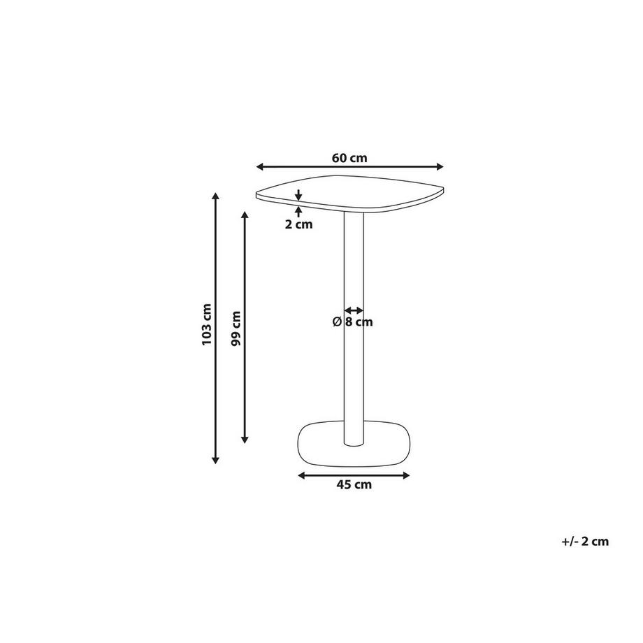 Beliani Table de bar en MDF  MORELLA  