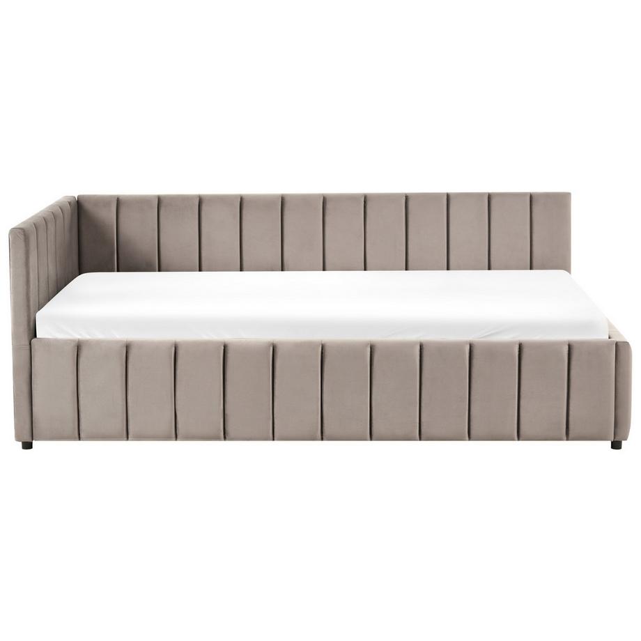 Beliani Letto da giorno en Velluto  LISIEUX  