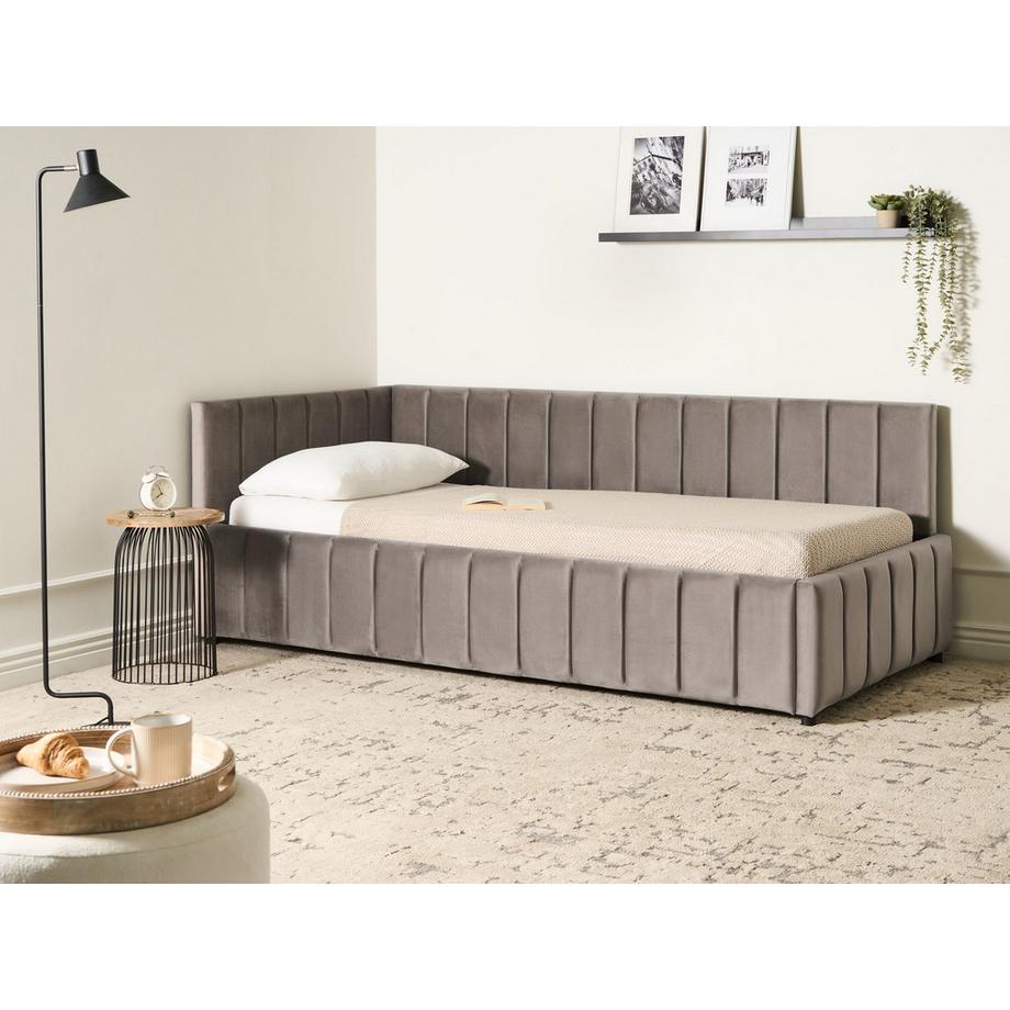 Beliani Letto da giorno en Velluto  LISIEUX  
