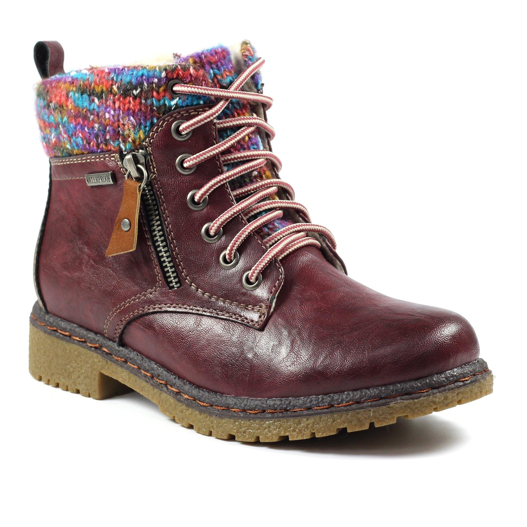 Image of Stiefeletten Jalapeno Damen Weinrot 40