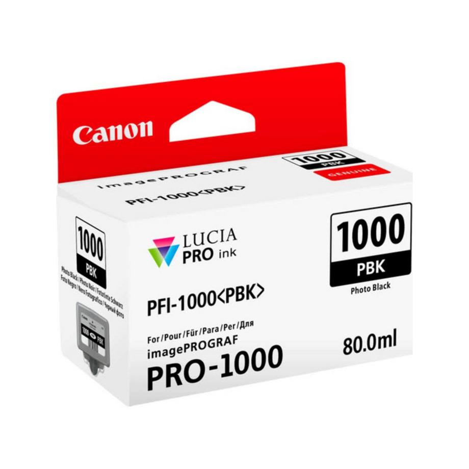 Canon  CANON Tintenpatrone photo schwarz PFI-1000 iPF PRO-1000 80ml 