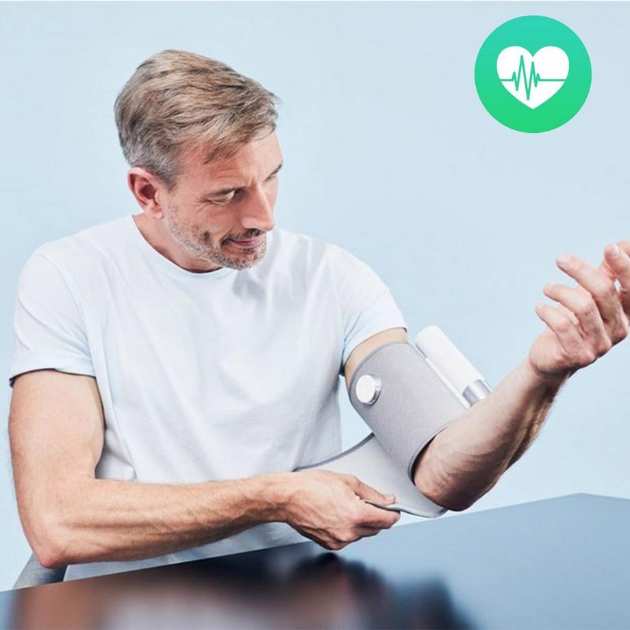 Withings  Withings BPM Core verbundenes Blutdruckmessgerät mit EKG und elektronischem Stethoskop Grau und WeiàŸ 