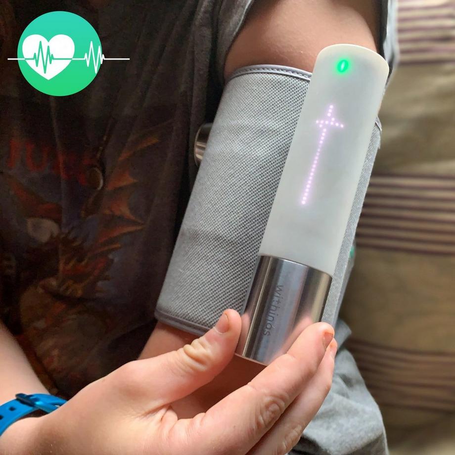 Withings  Withings BPM Core verbundenes Blutdruckmessgerät mit EKG und elektronischem Stethoskop Grau und WeiàŸ 