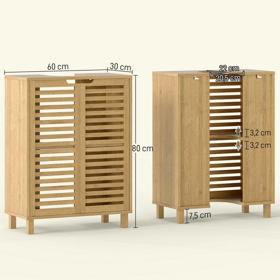 HOMCOM Waschbeckenunterschrank  