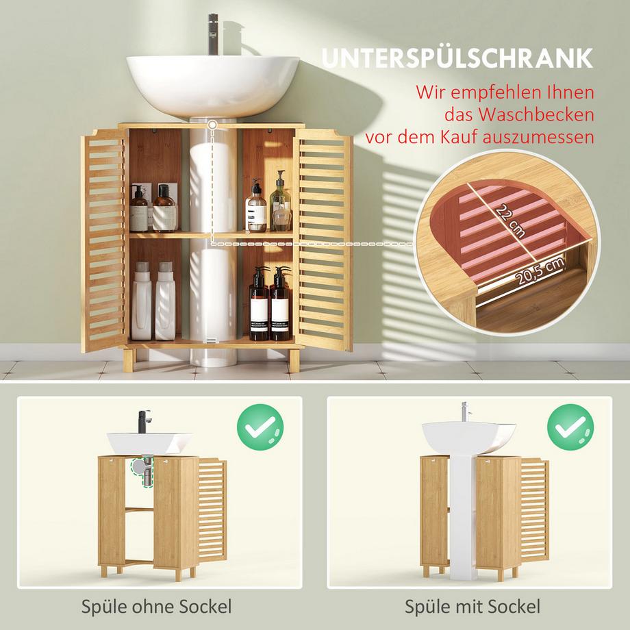 HOMCOM Waschbeckenunterschrank  