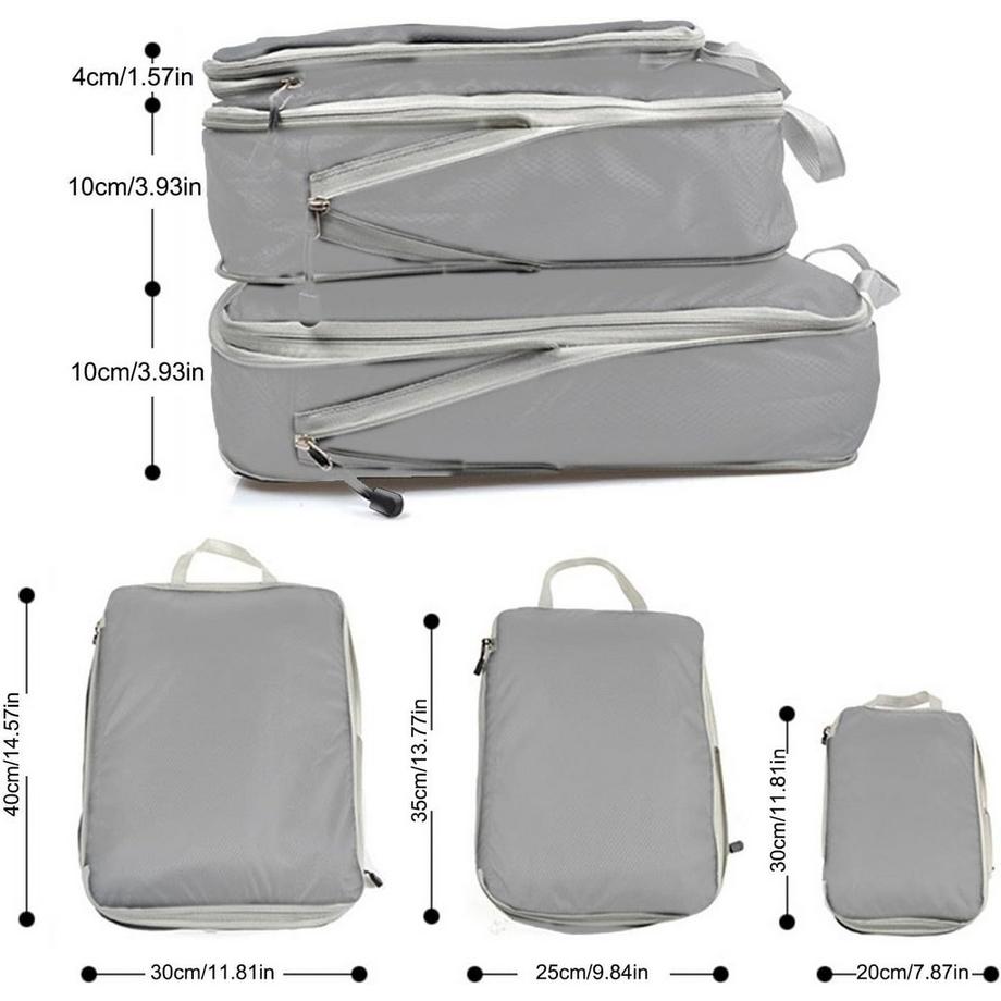 Northio  Sacs de rangement pour valise - 3 pcs 