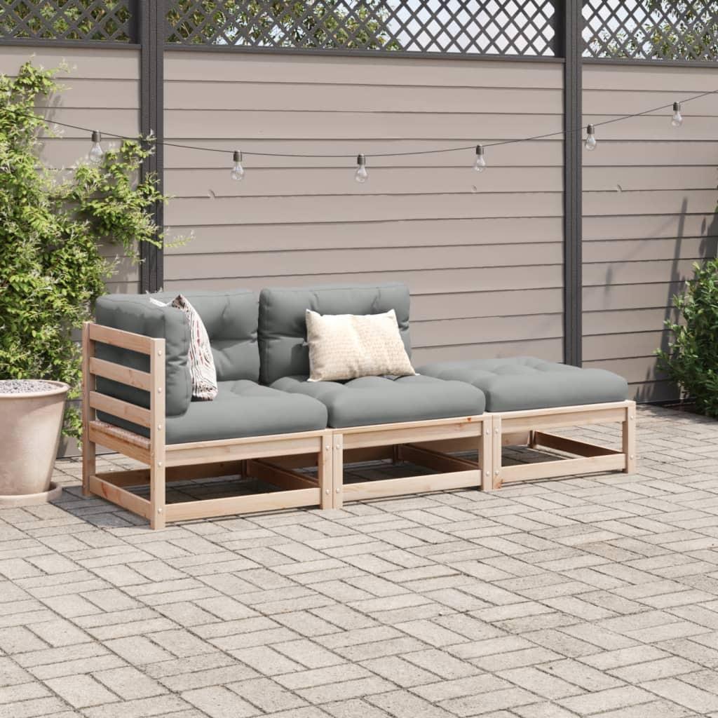 VidaXL set divano da giardino Legno  