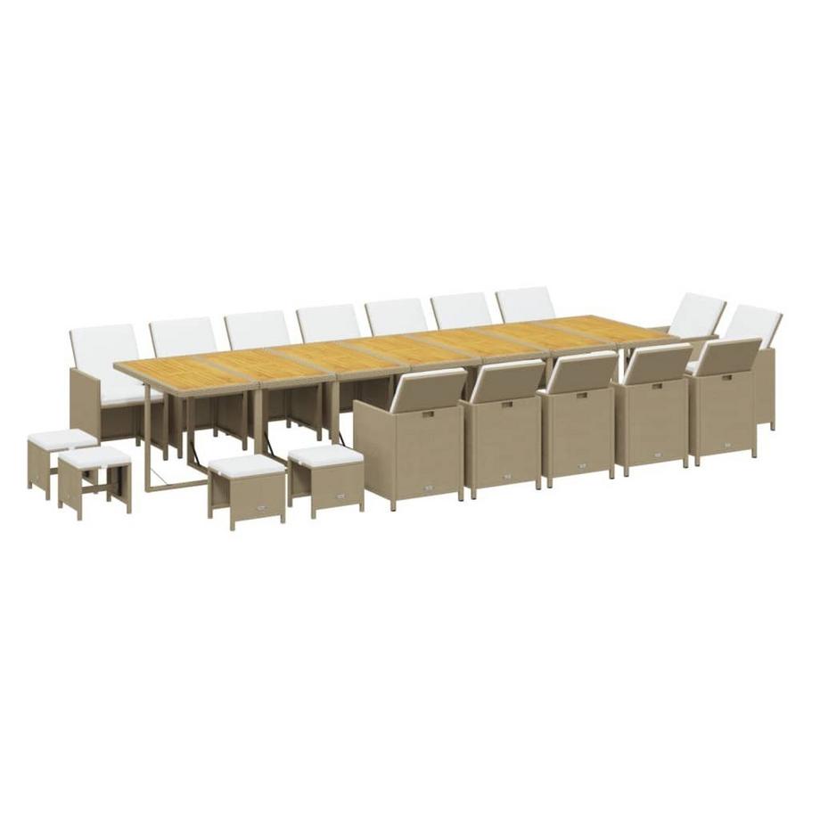 VidaXL Ensemble de salle à manger de jardin rotin synthétique  