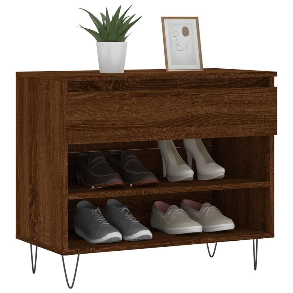 VidaXL Armoire à chaussures bois d'ingénierie  