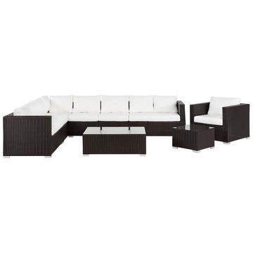 Lounge Set aus PE Rattan Modern XXL