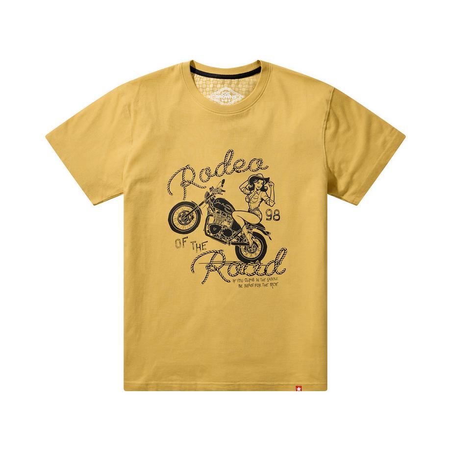 Joe Browns T-Shirt Motivo Pin-up Illustrazione Moto  