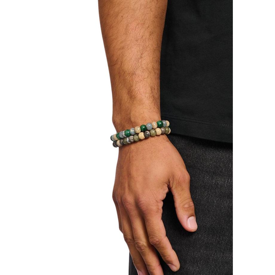 Thomas Sabo  Armband   Labradorit und Krokodil Jaspis Perlen 