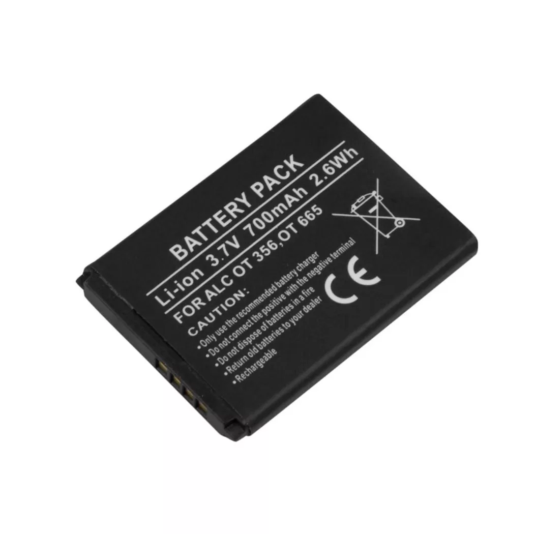 Avizar - Alcatel Akku 3,7V 700mAh Li-ion, One Size, Schwarz